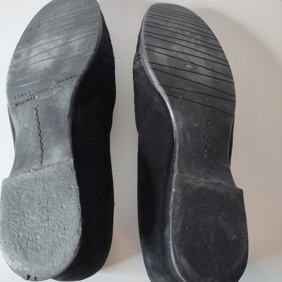 Stuart Weitzman Black Suede Loafers | Classic Buckle Detail | Women’s Size 6.5 - Picture 9 of 9